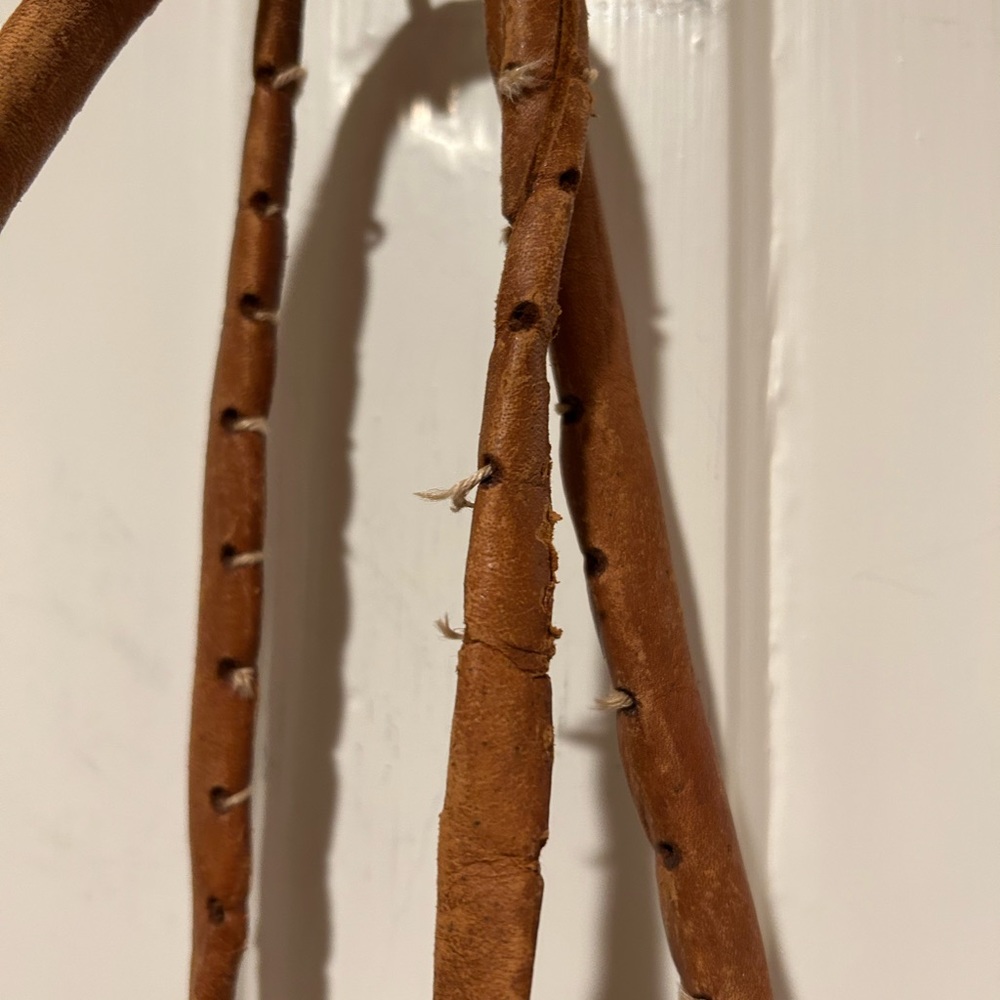 Cute boho woven bag with leather accents - Picture 10 of 12